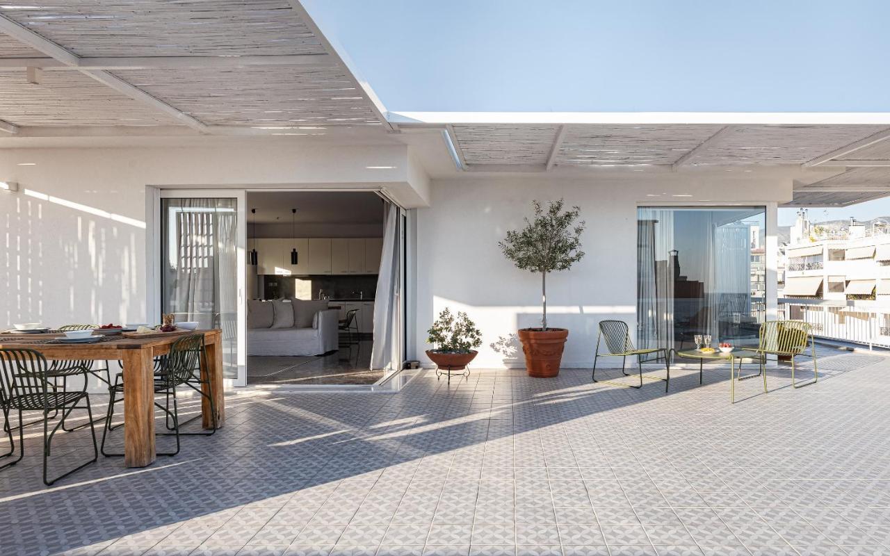 Sea View Beach Penthouse - Athens Coast エクステリア 写真